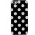 Черно-белая панелька в горошек для iPhone 5/5S