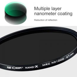 Светофильтр нейтральный K&F Concept Nano L ND1000 55mm KF01.1003