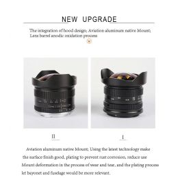 Объектив 7Artisans 7.5mm F2.8 Fisheye X-Mount Чёрный