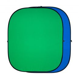 Зеленый и синий тканевый фон GreenBean Twist 240х240 см.