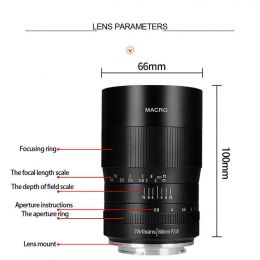 Объектив 7Artisans 60mm F2.8 Sony E Macro