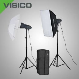 Комплект импульсного света Visico VL PLUS 300 Softbox/Umbrella kit с сумкой
