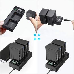 2 аккумулятора + зарядное устройство Powerextra NP-F970 (Micro USB)