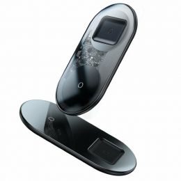 Беспроводная зарядка Baseus Simple 2in1 Белая