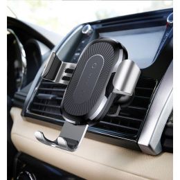 Автодержатель + беспроводная зарядка Baseus Car Gravity Mount with Fast Wireless Charger Красный