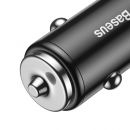 Автозарядка Baseus Small Screw Dual USB Quick Charge 36W черная