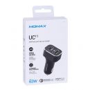 Автозарядка Momax UC series PD+QC3.0 45Вт Чёрная