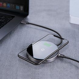 Хаб Baseus Circular Mirror (USB х4 + Type-C PD) Серый