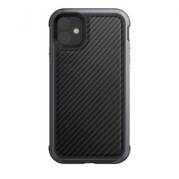 Чехол X-Doria Defense Lux для iPhone 11 Чёрный карбон