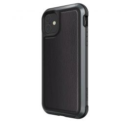 Чехол X-Doria Defense Lux для iPhone 11 Чёрная кожа