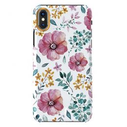Чехол Kingxbar Blossom для iPhone X/Xs Pink Flower