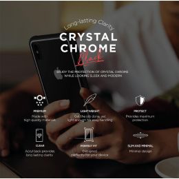 Чехол VRS Design Crystal Chrome для iPhone X/XS Black