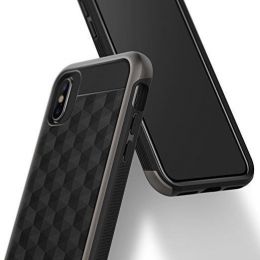 Чехол Caseology Parallax для iPhone X Black/Warm Gray