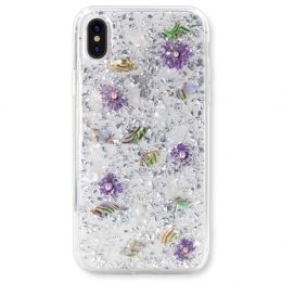 Чехол Kingxbar Shell для iPhone Xs Silver
