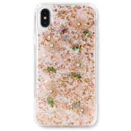 Чехол Kingxbar Shell для iPhone Xs Rose Gold