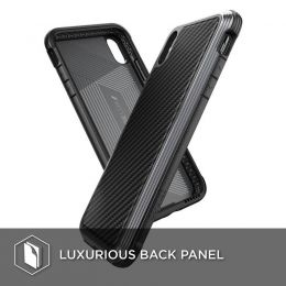 Чехол X-Doria Defense Lux для iPhone Xs Max Black carbon fiber