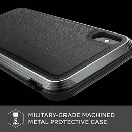Чехол X-Doria Defense Lux для iPhone Xs Max Чёрная кожа