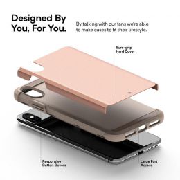 Чехол Caseology Legion для iPhone XS Max Розовое золото