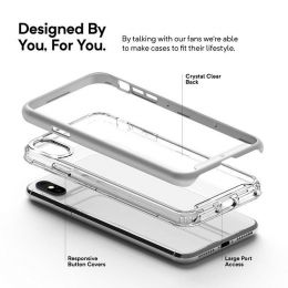 Чехол Caseology Skyfall для iPhone XS Max Серебро