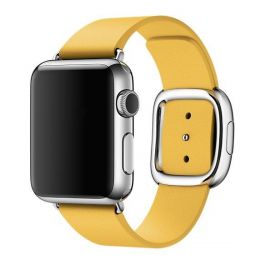 Ремешок кожаный Modern Buckle для Apple Watch 38/40 mm Желтый