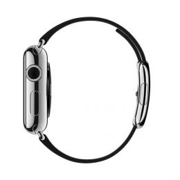 Ремешок кожаный Modern Buckle для Apple Watch 38/40 mm Черный