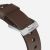 Ремешок кожаный Nomad Modern для Apple Watch 42/44 мм Коричневый с серебряной фурнитурой