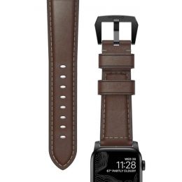 Ремешок Nomad Classic для Apple Watch 42/44 мм Коричневый с Чёрной фурнитурой