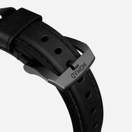 Ремешок Nomad Traditional для Apple Watch 42/44 мм Чёрный с черной фурнитурой