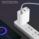 Сетевой адаптер тройной Baseus Speed PPS 60 Ватт Белый