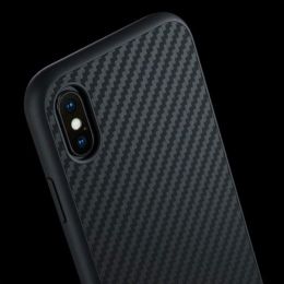 Чехол RhinoShield SolidSuit для iPhone X Чёрный карбон