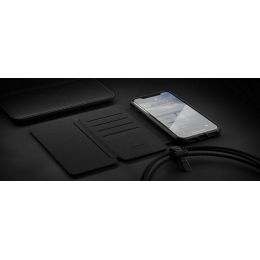 Чехол-кошелек Nomad Rugged Tri-Folio для iPhone X/Xs Коричневый