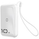 Внешний аккумулятор с беспроводной зарядкой Baseus Mini S Bracket 10W 10000mAh 18W Белый