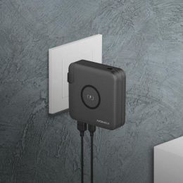 Внешний аккумулятор с беспроводной зарядкой Momax Q.Power Plug PD Белый