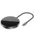 Хаб с беспроводной зарядкой Baseus Circular Mirror (USB х4 + Type-C PD) Серый