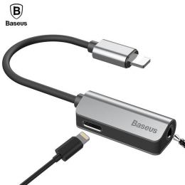 Переходник Lightning - mini-Jack 3,5 мм Baseus L32 Серебро