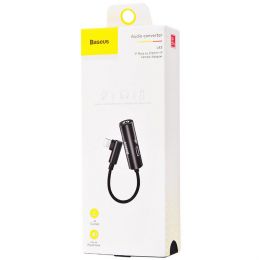 Переходник Baseus L42 Lightning + mini Jack Черный