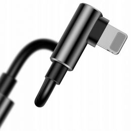 Переходник Baseus L505 Lightning + mini Jack Черный
