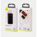 Внешний аккумулятор Baseus Mini S 3A 10000мАч (Lightning кабель) Чёрный