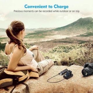 2 аккумулятора + зарядное устройство Powerextra NP-W126
