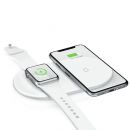 Беспроводная зарядка Baseus Smart 2in1 Wireless Charger Белая (смартфон + Apple Watch)
