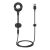 Кабель-держатель Baseus Car Mount USB Cable Lightning to USB Черный