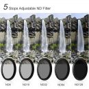 Светофильтр нейтральный K&F concept 77mm Nano-X Variable Fader NDX, ND8~128 (KF01.1329)