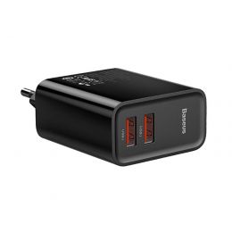 Сетевой адаптер Baseus Speed Dual QC3.0 30W Белый