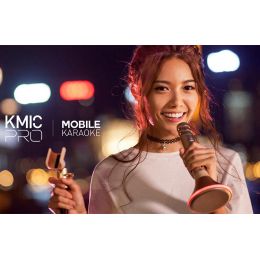 Беспроводной микрофон для караоке Momax K-MIC PRO Розовое золото