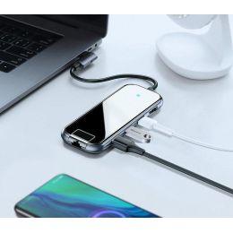 Хаб Baseus Mirror DZ0G (USB3.0+HD4K+RJ45+PD)