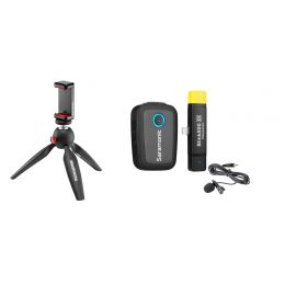 Комплект Saramonic Blink500 B3(TX+RXDI) Радиосистема 2,4Гц приемник + передатчик, разъем Lighting (iPhone)+MKPIXICLAMP-BK