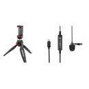 Комплект Saramonic LavMicro Di петличный микрофон для смартфонов (вход Apple Lightning)+MKPIXICLAMP-BK