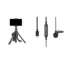 Комлект Saramonic LavMicro UC микрофон для смартфонов с кабелем 1,7м (вход USB-C)+TelePod Mobile