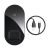 Беспроводная зарядка Baseus Simple 2in1 Чёрная