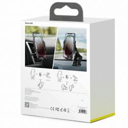 Автодержатель с беспроводной зарядкой Baseus Light Electric Holder Wireless Charger (15W) Чёрный